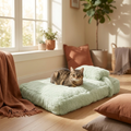 The Calming Loaf Mat by a sunny window with a content loafing cat — Loaf & Whisker